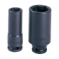Hlavice nástrčná prodloužená rázová King Tony 3/8 CrMo 6 hranná, 9 mm 343509M