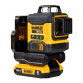 Křížový samonivelační zelený laser DeWalt 10,8 V 2,0 Ah DCLE34031D1-QW
