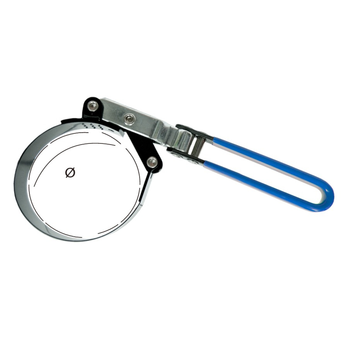 Klíč na olejový filtr paskový s kloubem, 85-95 mm