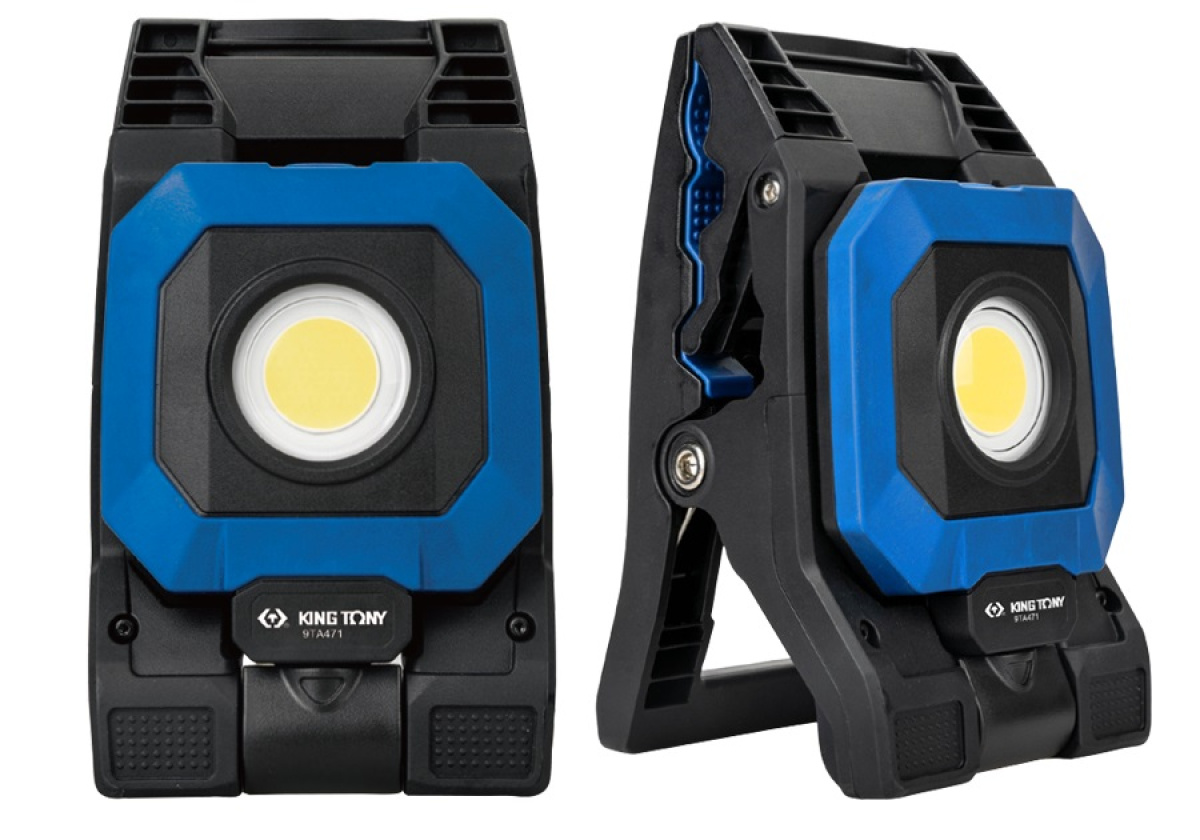 Lampa COB LED 16W, 100-1600 lm, 6500K, IP65, akumulátor 3,7V/5200mAh
