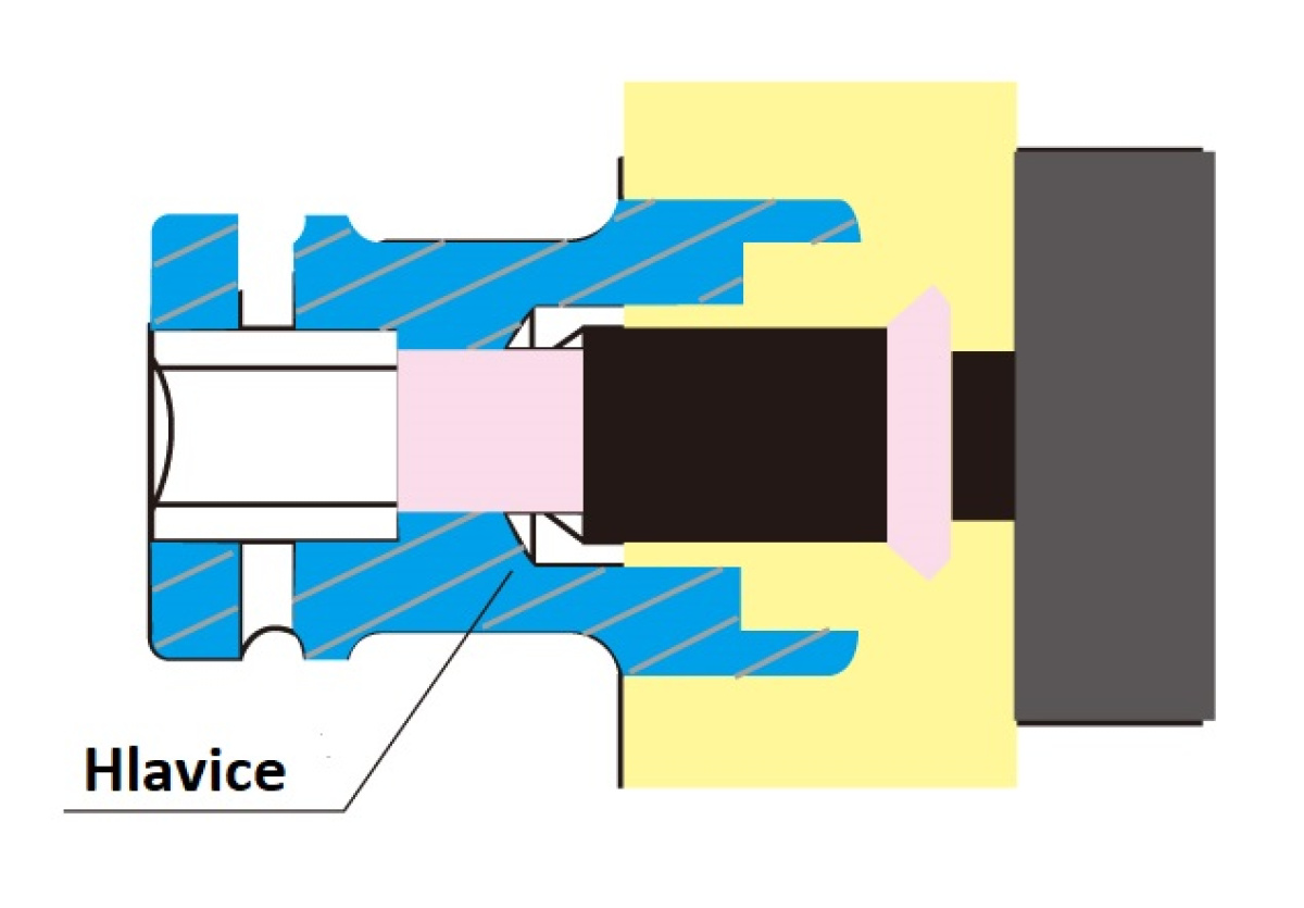 1 hlavice nástrčná CrMo 6/4 hran 38x20x87mm, pro zadní dvojmontáž