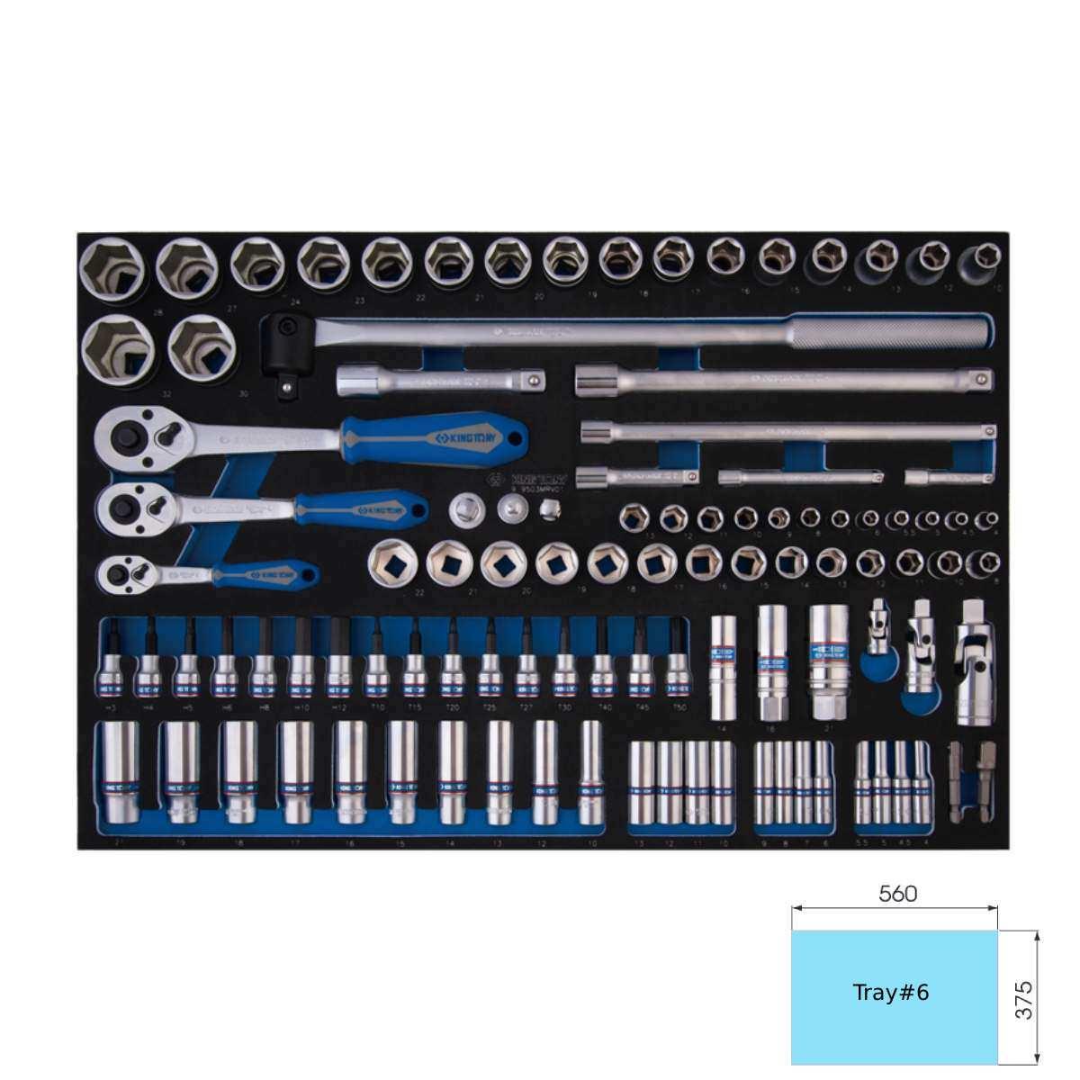 Sada nářadí do vozíku, 196 ks, EVA