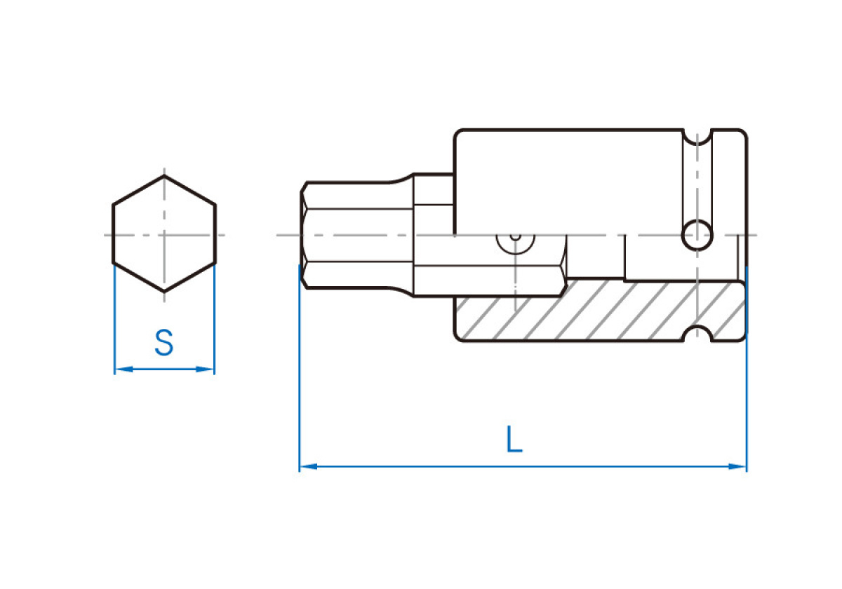 3/4 hlavice (16) zástrčná CrMo INBUS 12 mm