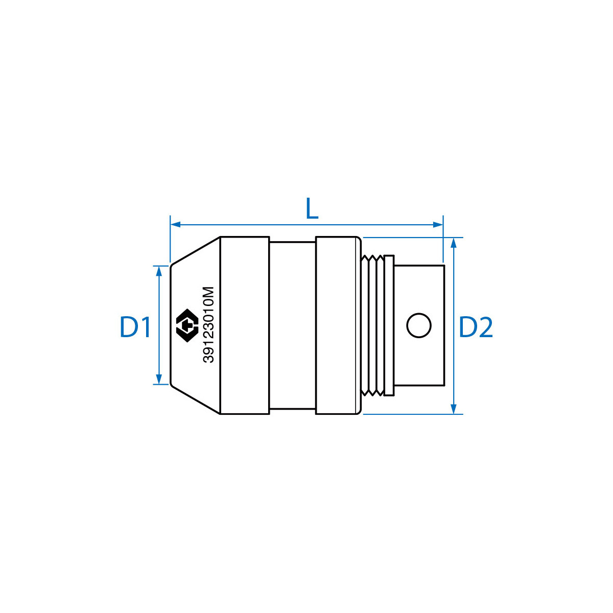 3/8 držák pro závitníky se čtyřhranem 2-6mm