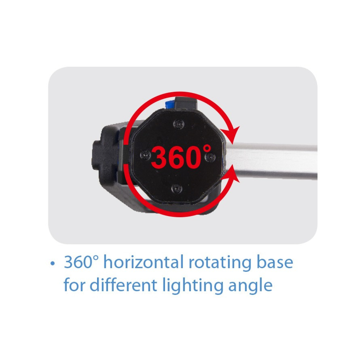 Držák nastavitelný pro lampy, L 850-2100 mm, (např. 9TA44 - není součástí)