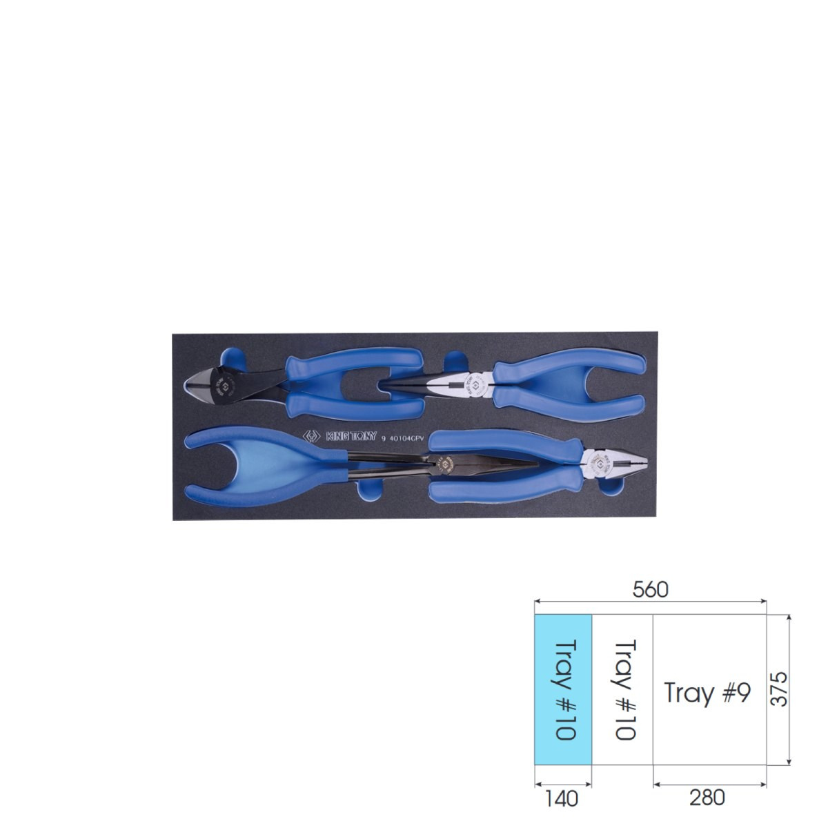 Sada nářadí do vozíku, 196 ks, EVA