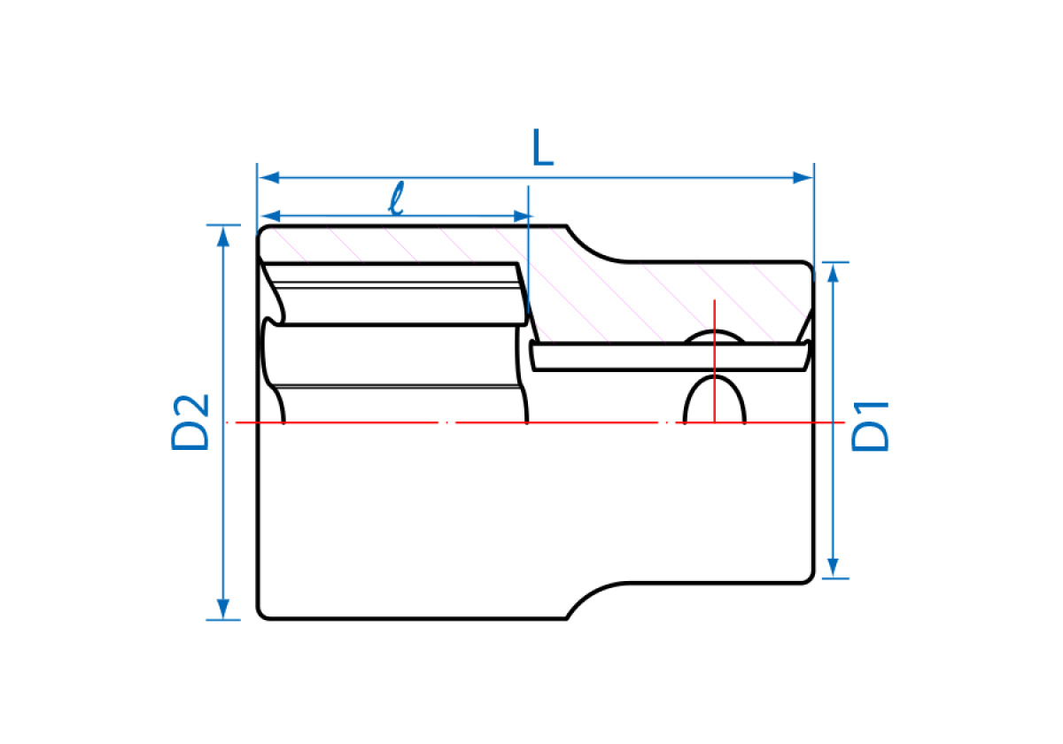 1/2 hlavice nástrčná TORXplus, EP26 x 45mm