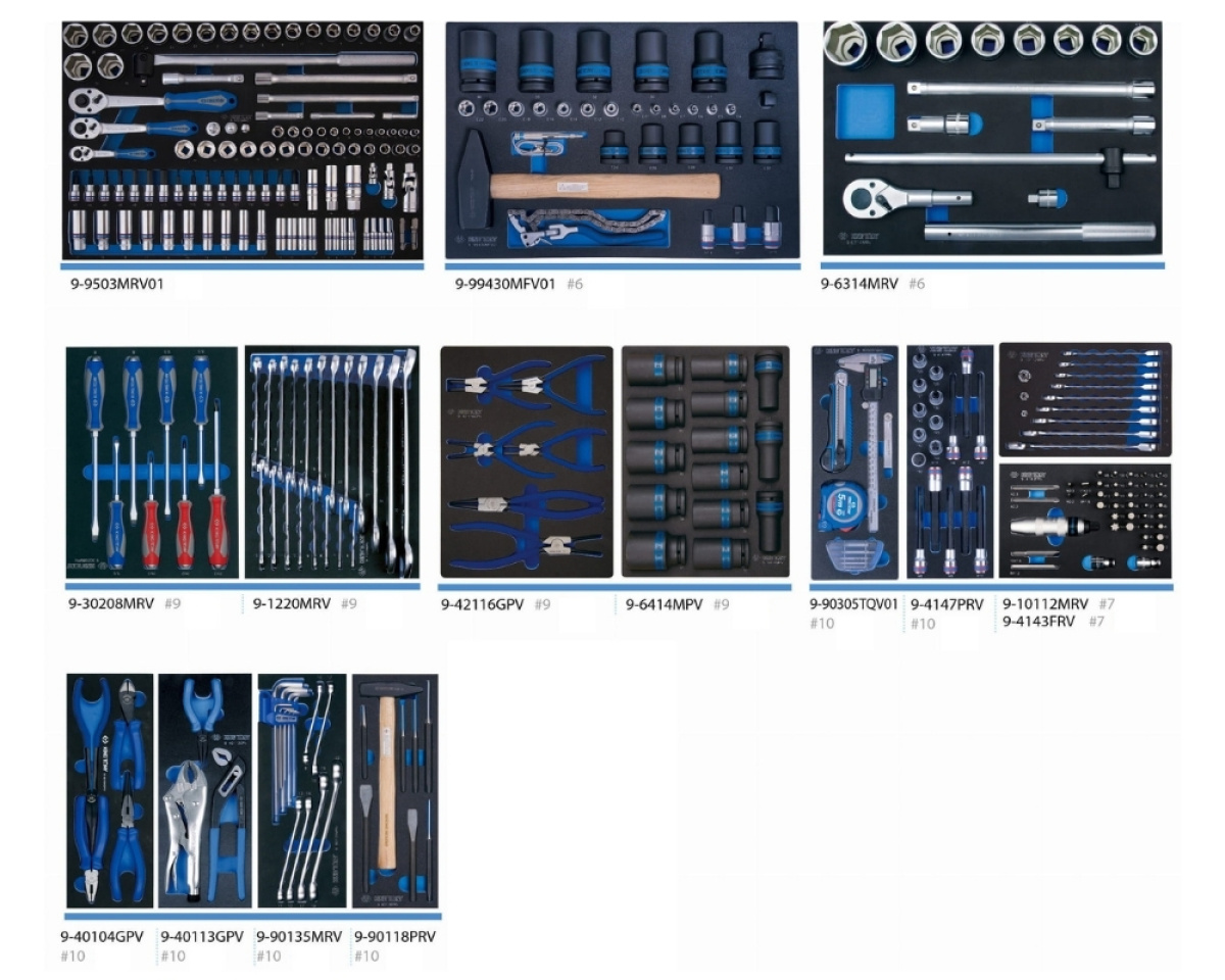 Sada nářadí do vozíku, 308 ks, EVA