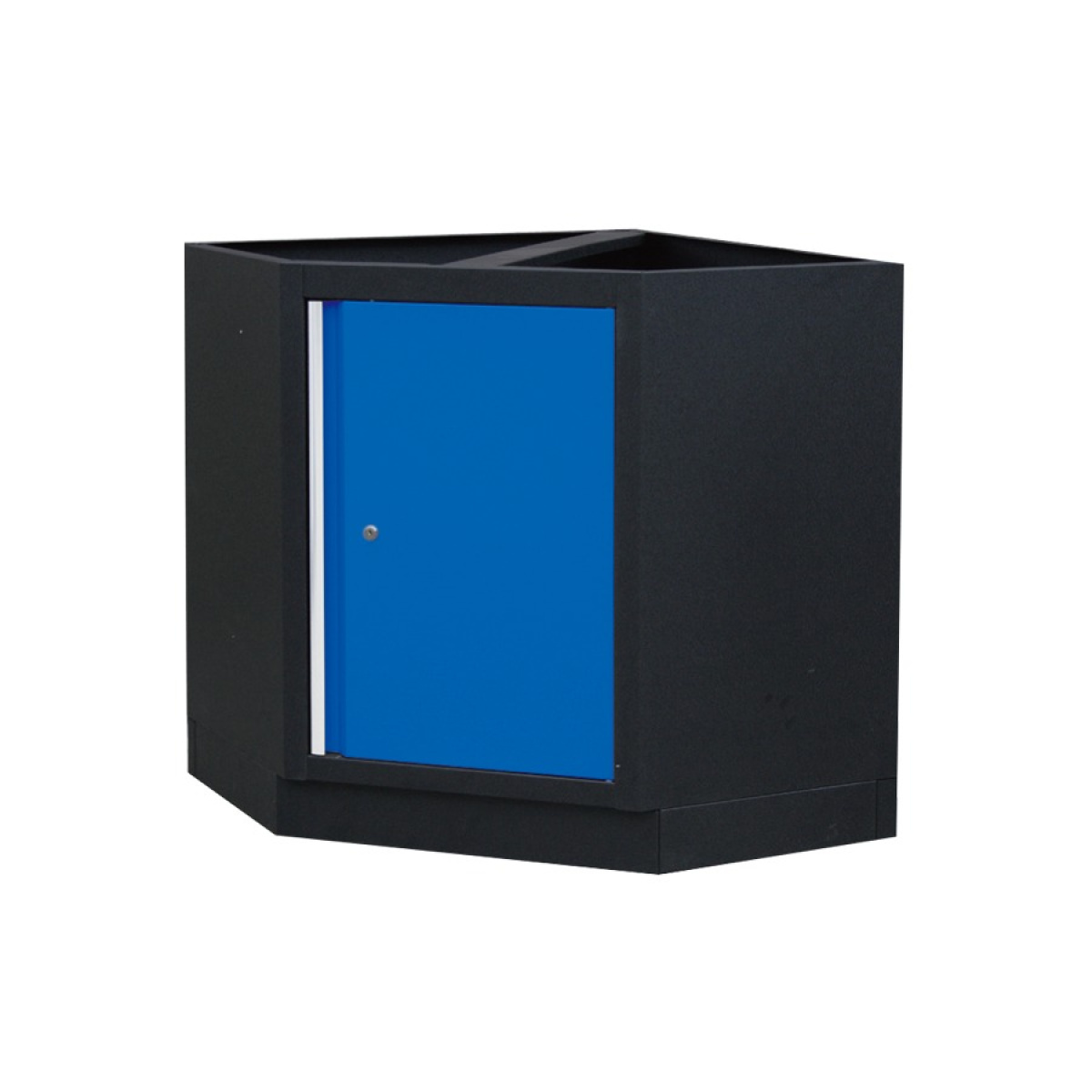Skříňka rohová stojící 865x865x910mm, modrá