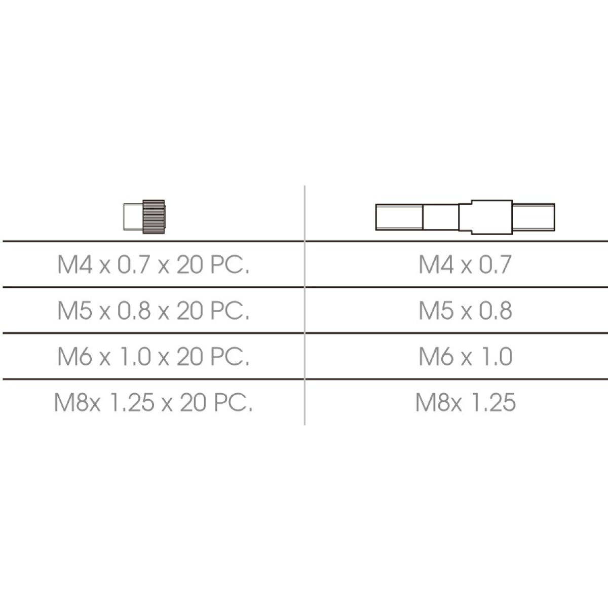 Kleště pro nýtovací matice M4-M5-M6-M8 plus matice