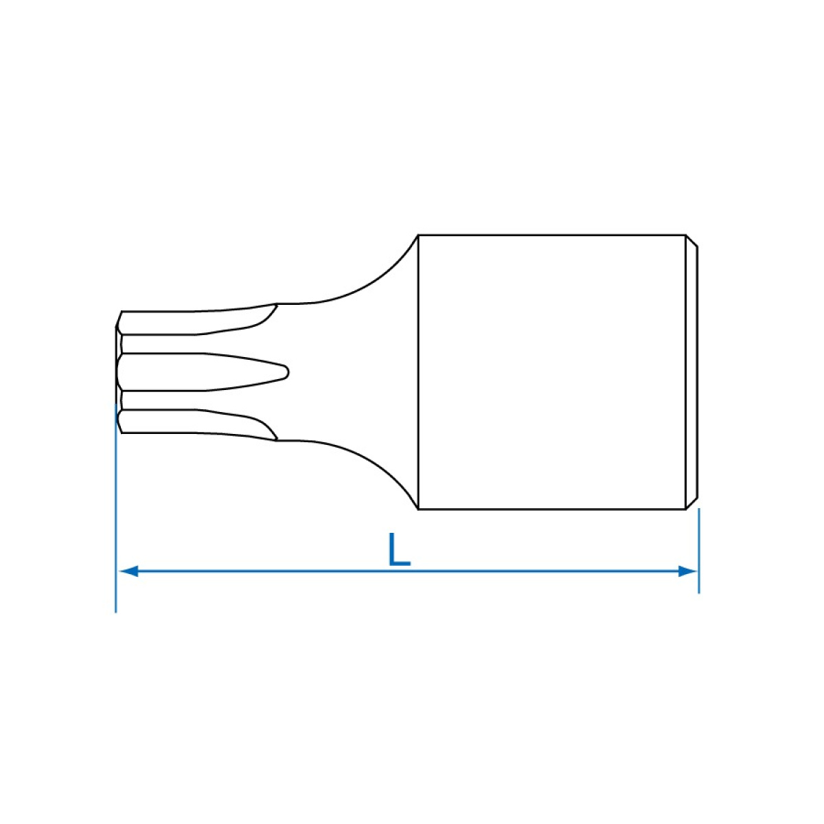 1/4 hlavice zástrčná, TORX  T30 x 25mm