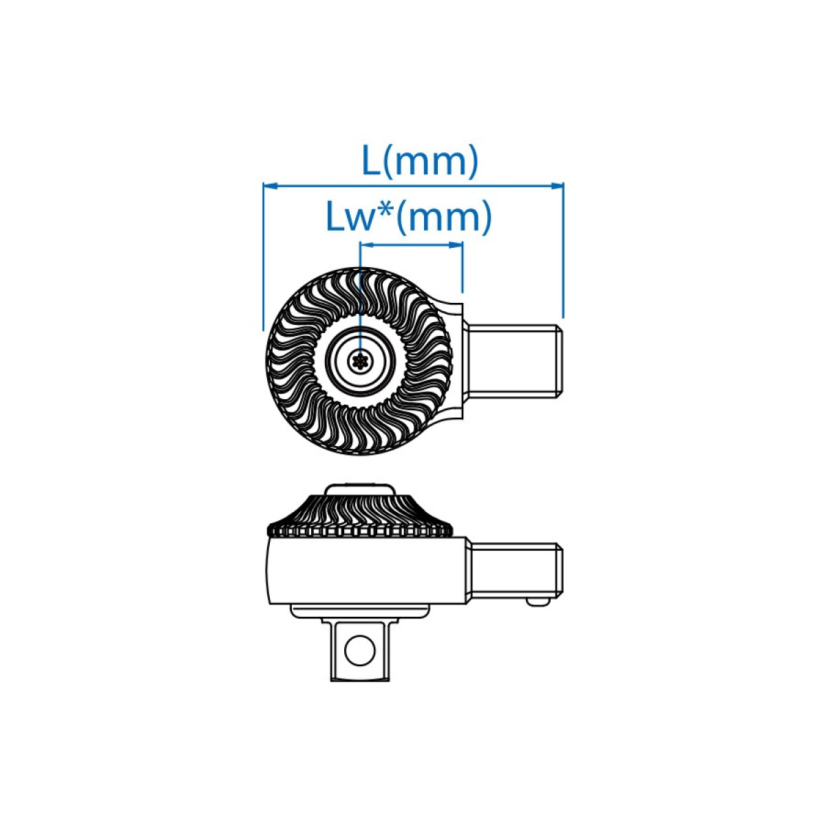 1/4 hlavice ráčnová pro momentový klíč 9/12mm (max 62Nm)