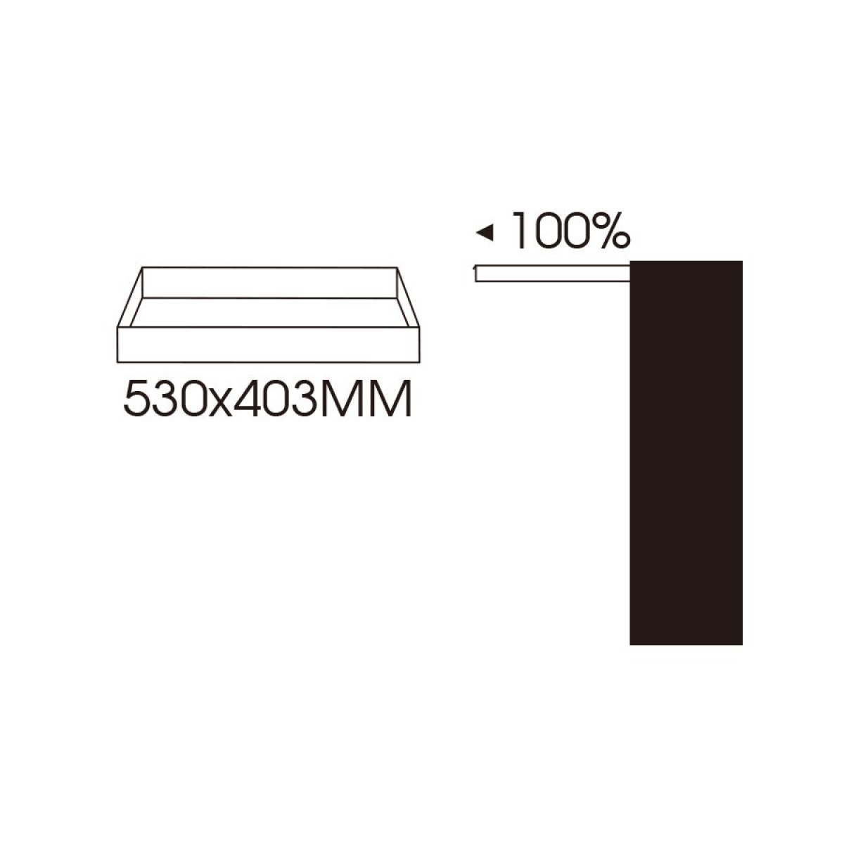 Vozík s 5 šuplíky 650x460x862mm, modrý