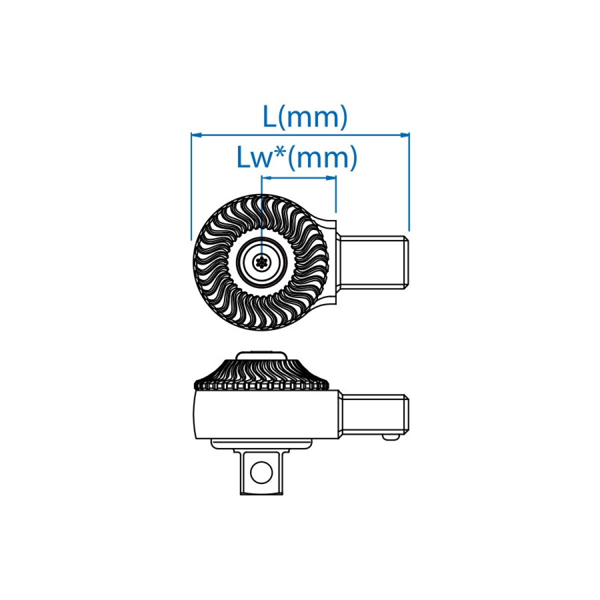 1/2 hlavice ráčnová pro momentový klíč 14/18mm (max 512Nm)
