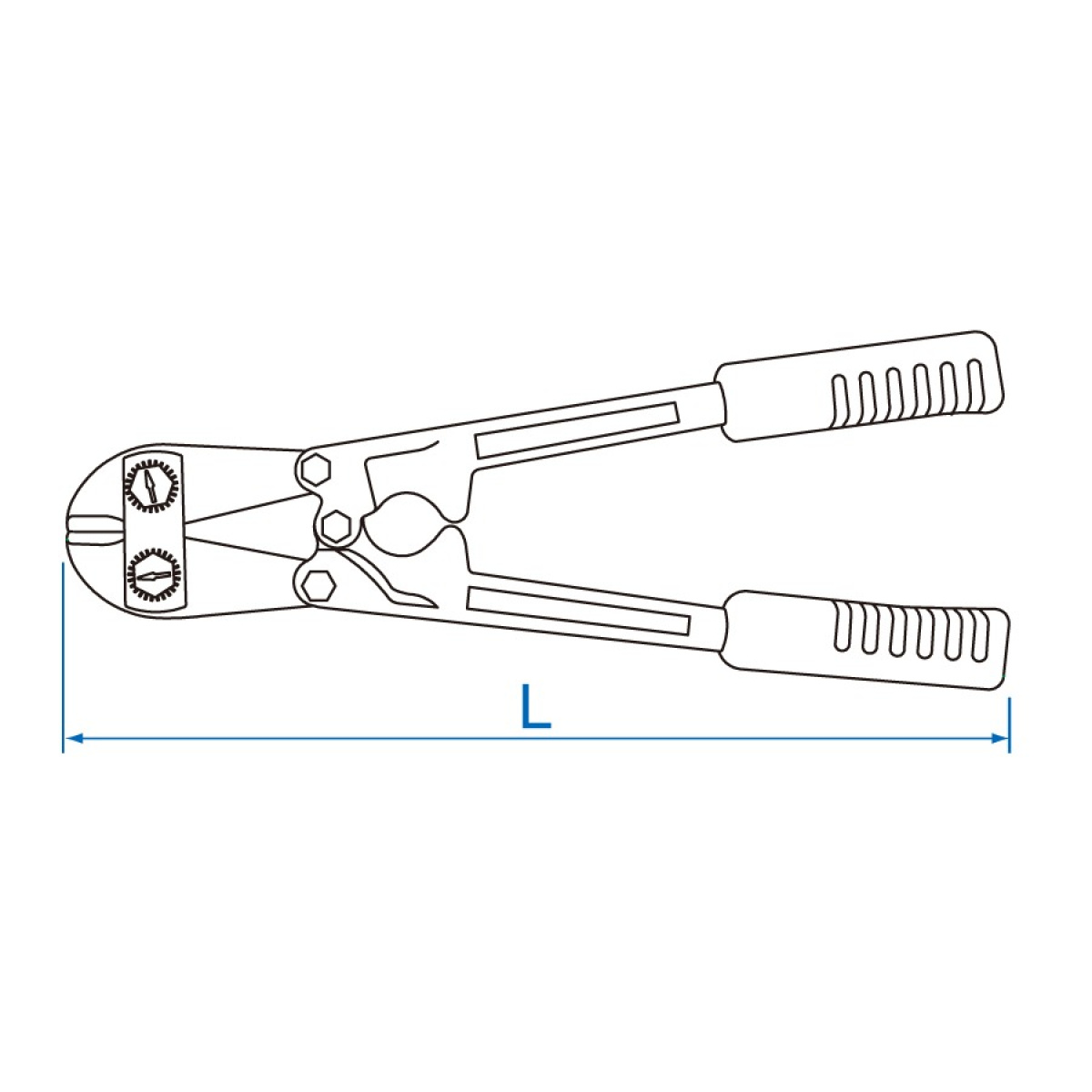 Kleště štípací pákové do 13 mm, L 750 mm