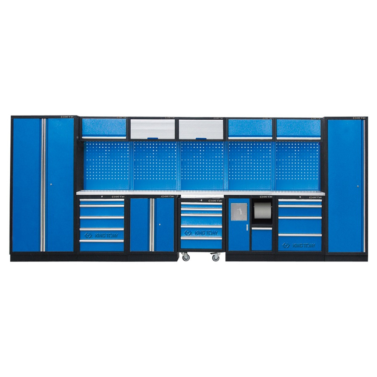 Sada dílenského nábytku č.1 (modrý), 4885x460x2000mm