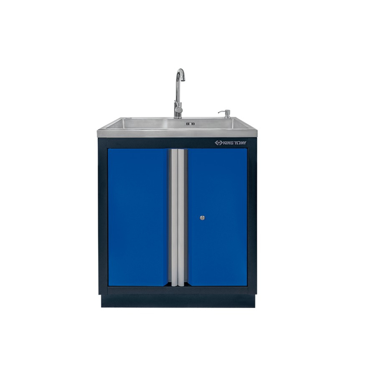 Skříňka dvojkřídlá dřezová 680x464x948mm, modrá