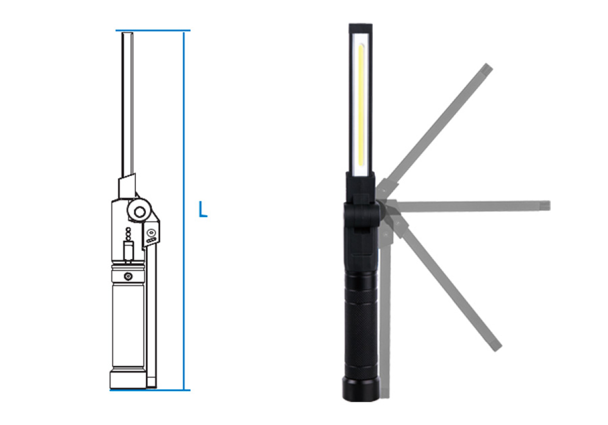 Lampa SLIM 10+5W COB 800 lm s kablem USB C