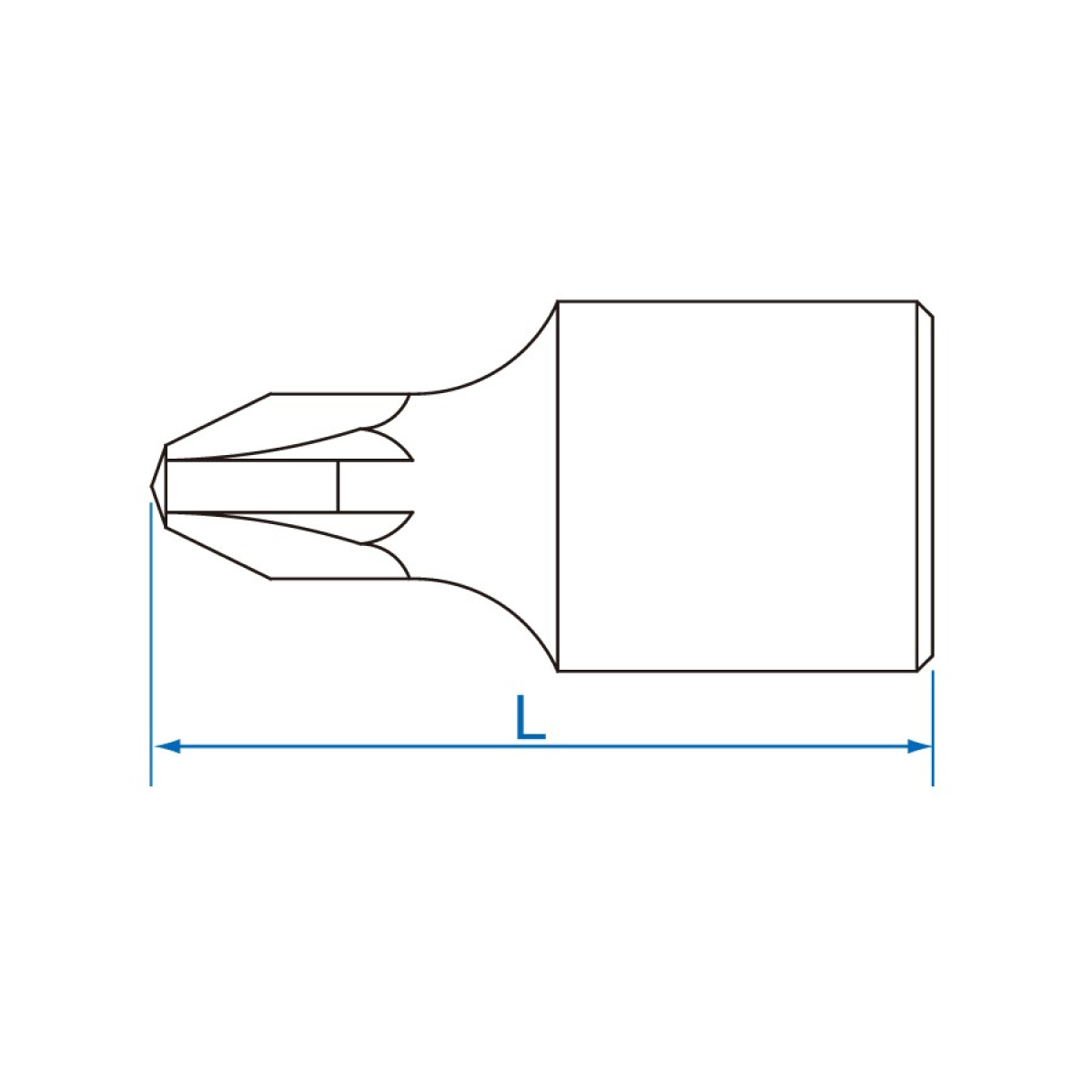 1/4 hlavice zástrčná, POZIDRIV No. 1 x 25 mm