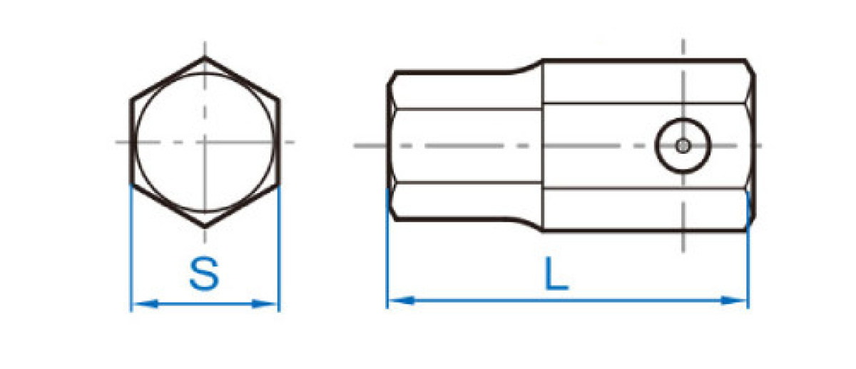 16 mm bit zástrčný CrMo INBUS 17 mm 