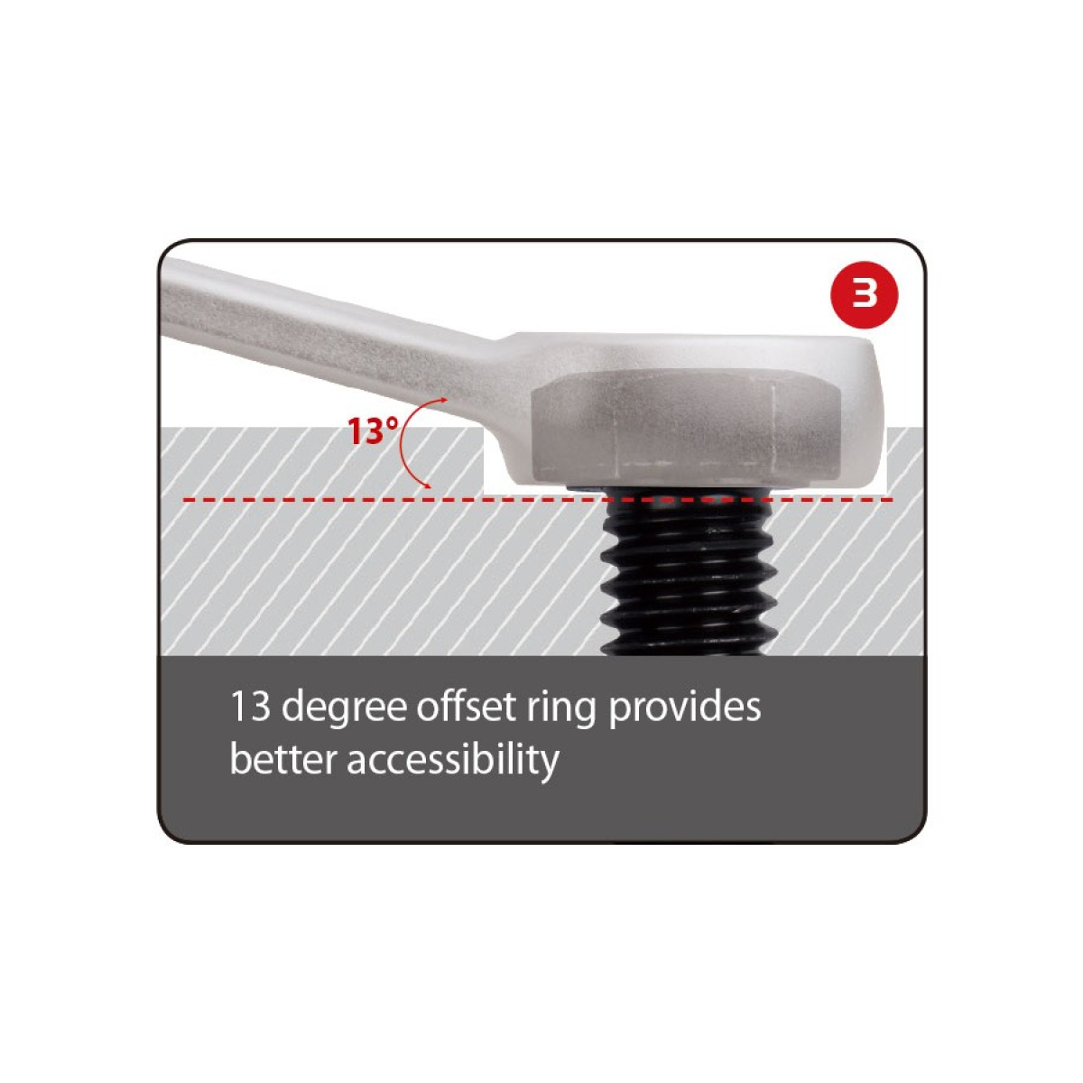 Klíč maticový očkoplochý zesílený 6 x 105 mm