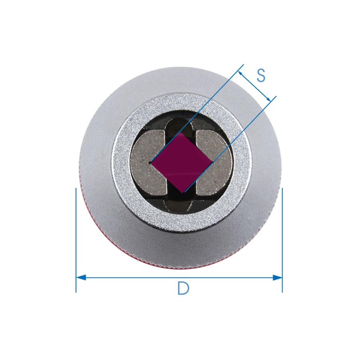 1/4 držák pro závitníky se čtyřhranem 2,5-5mm
