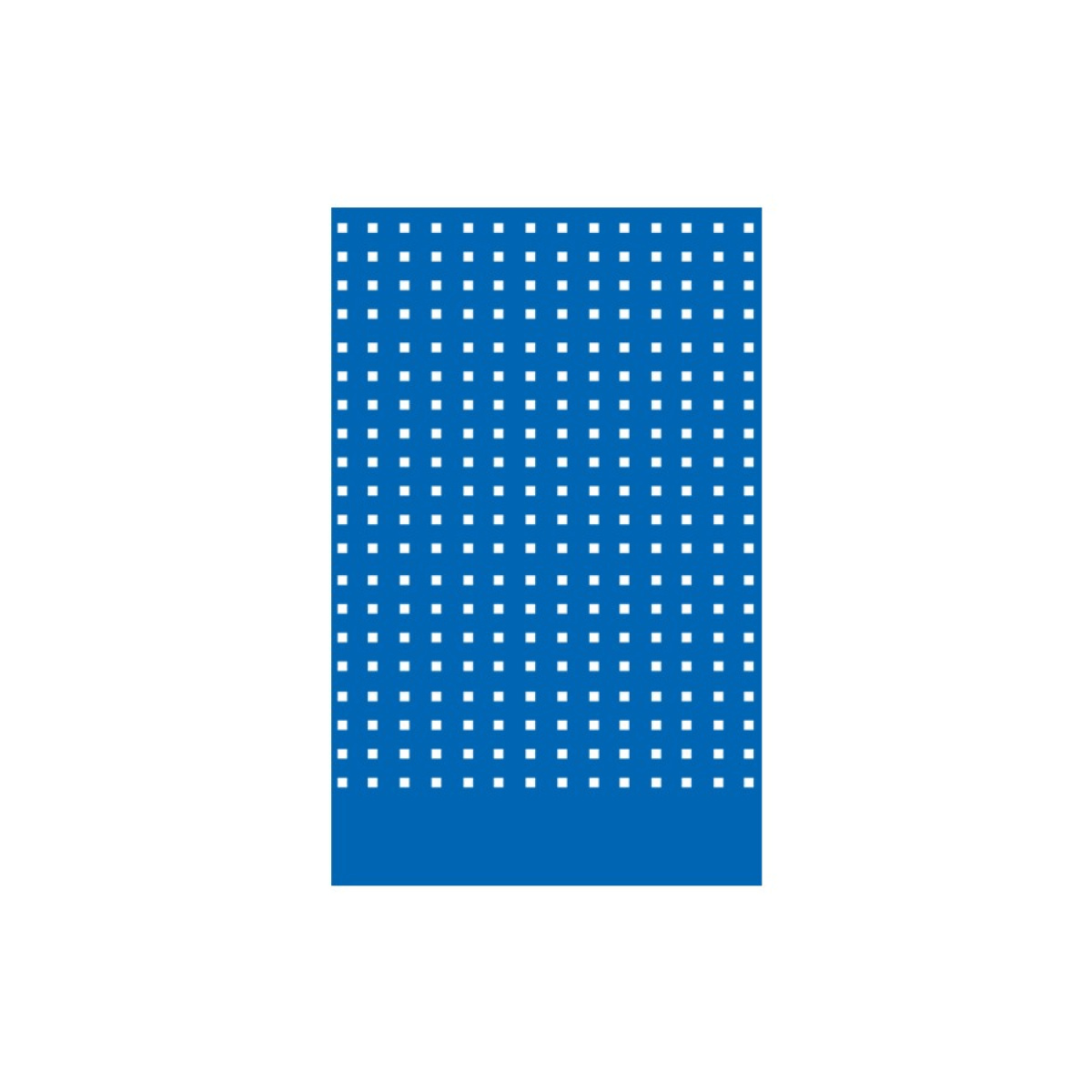 Panel perforovaný 615x25x1052mm, modrý