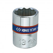 Hlavice nástrčná King Tony 1/4 CrV 12 hran, 13mm 233013M