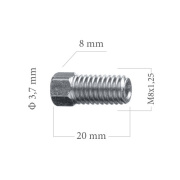 Šroubení brzdového potrubí M8x1,25 3,5 mm L20 mm 5-100-120