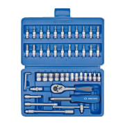 Sada hlavic s ráčnou a příslušenstvím King Tony 1/4 CrV  6 hran 46 ks ST2346MR01 Sada hlavic s ráčnou a příslušenstvím King Tony 1/4 CrV  6 hran 46 ks ST2346MR01