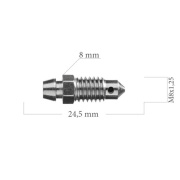 Odvzdušňovací šroub M8x1 L=24,5 mm 5-300-0100