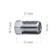 Šroubení brzdového potrubí M12x1 4,75 mm L21 mm 5-100-118