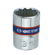 Hlavice nástrčná King Tony 1/4 CrV 12 hran, 9mm 233009M