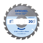 Pilový kotouč Dremel Wood 85x15 T20 2608846431