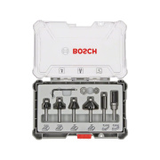 Sada 6 ks zarovnávacích a ohraňovacích fréz do dřeva Bosch Trim&Edging 2607017468