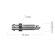 Odvzdušňovací šroub 1/4x28 UNF L=28 mm 5-300-0105