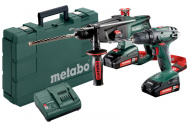 Sada aku kladiva Metabo KHA 18 LTX a vrtacího šroubováku BS 18 685083000 Sada aku kladiva Metabo KHA 18 LTX a vrtacího šroubováku BS 18 685083000