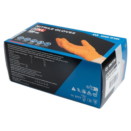 Rukavice nitrilové 100 ks vel. XL King Tony 9TH12AXL - 5