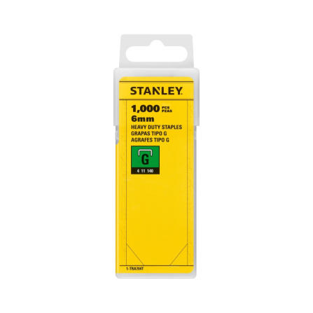 Sponky do sponkovačky Stanley HD typ G 6 mm 1000 ks 1-TRA704T Sponky do sponkovačky Stanley HD typ G 6 mm 1000 ks 1-TRA704T
