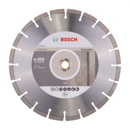 Diamantový dělící kotouč Bosch Standard for Concrete 300 mm 2608602543 Diamantový dělící kotouč Bosch Standard for Concrete 300 mm 2608602543