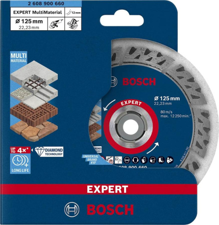 Diamantový dělicí kotouč Bosch Expert MultiMaterial 125x22,23 mm 2608900660 - 2