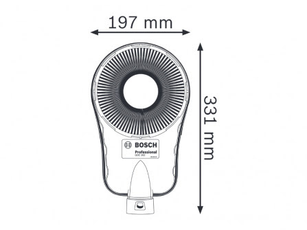 Adaptér pro odsávání s děrovkou Bosch GDE 162