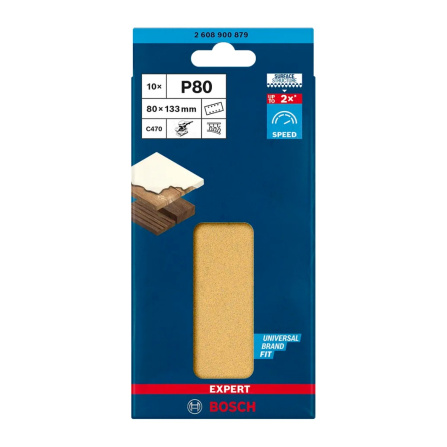 Papír brusný Bosch Expert C470 P80 10ks 2608900855 - 5