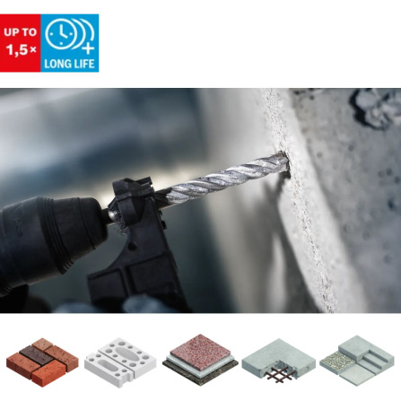 Vrták do kladiv spirálový Bosch PRO SDS-Plus-5X 14 x 250 x 310 mm 2608833819 - 3