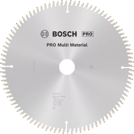 Pilový kotouč Bosch PRO Multi Material 254 x 30 x 3,2 mm 2608640451