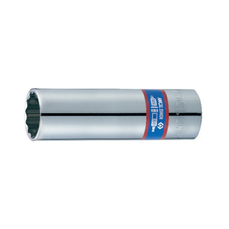 Hlavice nástrčná s gumovou objímkou na zapalovací svíčky King Tony 1/2 CrV 12 hran, 14mm 463014RC