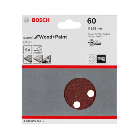 Brusný papír Bosch C430 125mm 60 bal. 5ks