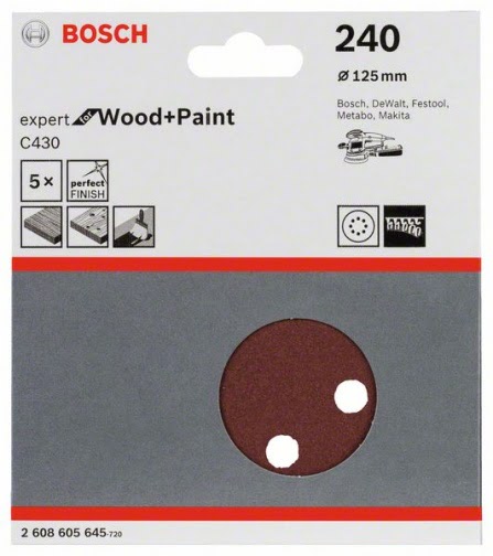 Brusný papír Bosch C430 125 mm 240 bal. 5ks