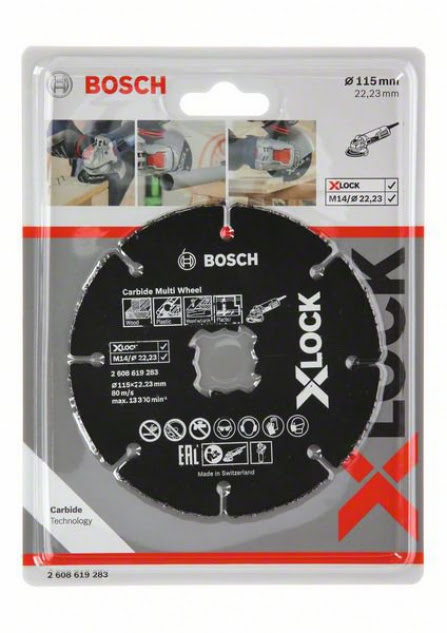 Víceúčelový řezný kotouč Bosch X-LOCK Carbide Multi Wheel 115mm