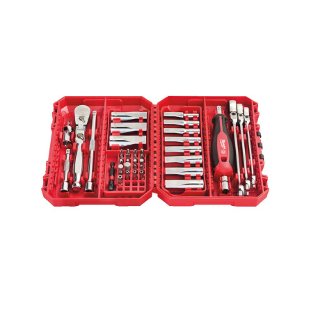 Sada ráčny, klíčů a dlouhých nástrčných klíčů Premium Milwaukee 1/4 4932498382 - 2